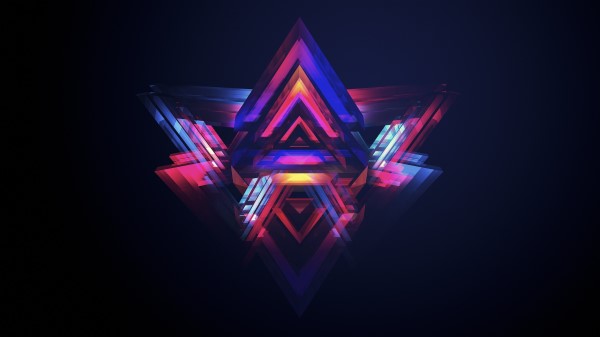 Abstract Pyramids 4k Wallpaper wallpaper