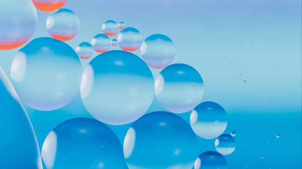 Bubbles Macro Liquid Wallpaper