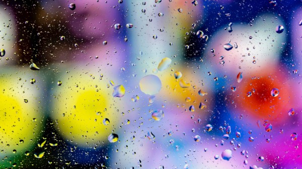 Drops Macro Blur wallpaper