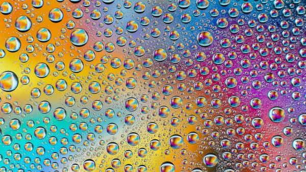Drops Rainbow Gradient Wallpaper