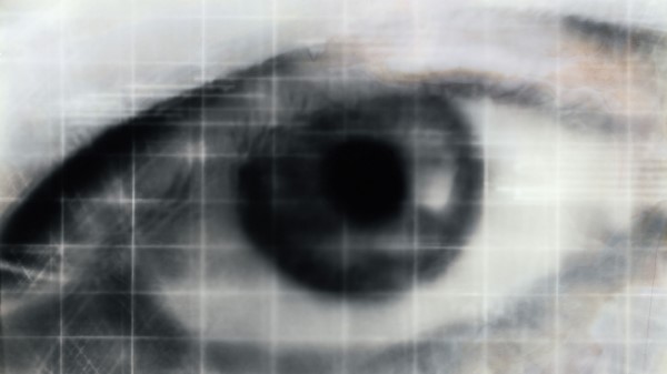 Eye Abstract Mesh Black And Whit Wallpaper