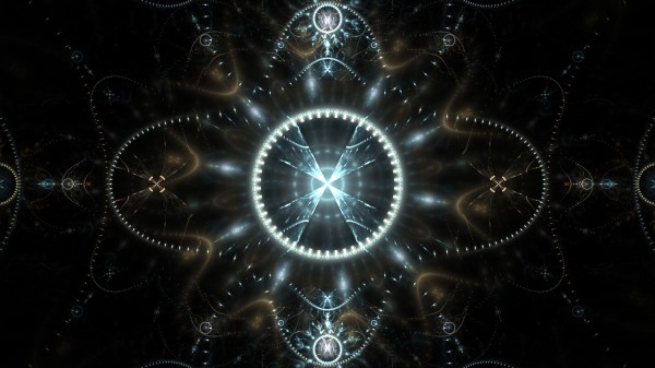 Fractal Glow Lines wallpaper