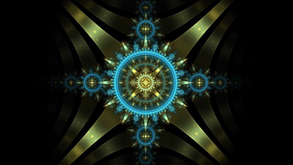 Fractal Mechanism Circles Wallpaper