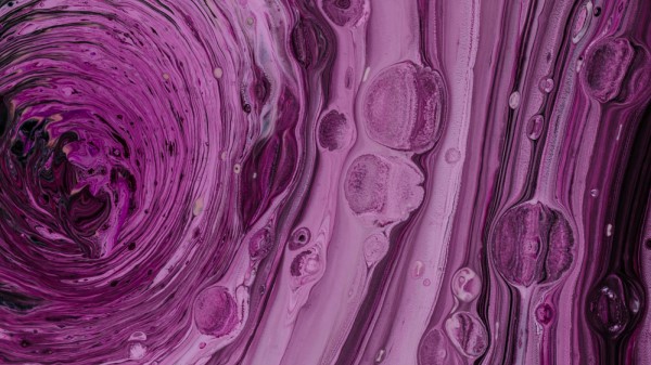 Paint Bubbles Purple Wallpaper