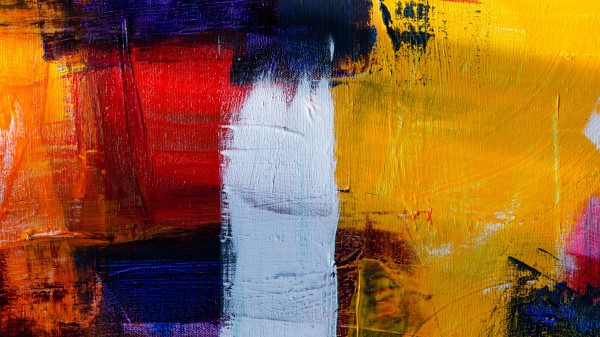 Paint Canvas Multicolored Wallpaper