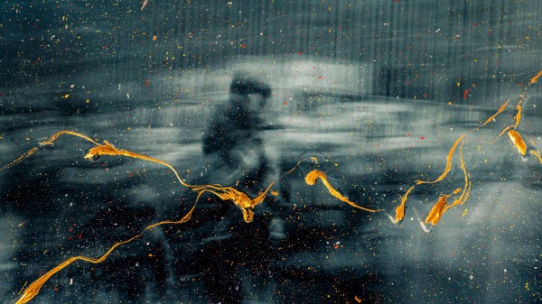 Silhouette Glass Paint Image wallpaper