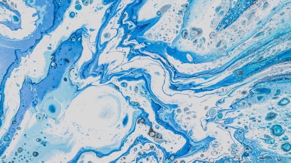 Stains Liquid Blue wallpaper