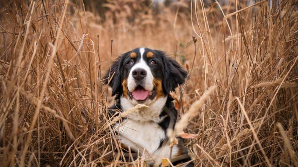Bernese Mountain Dog Dog Grass Wallpaper