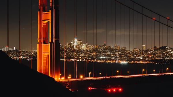 Bridge City Night wallpaper