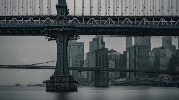 Bridge City Twilight wallpaper