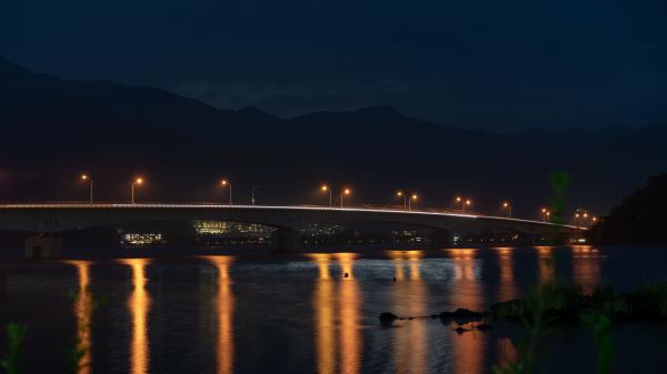 Bridge Night City City Lights Wallpaper