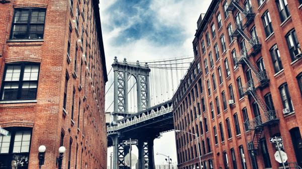 Building Bridge Sky Multi Storey Wallpaper