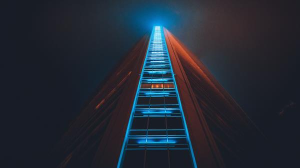 Building Skyscraper Structure Night wallpaper
