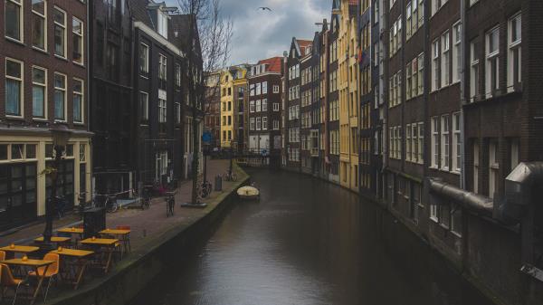 Canal Buildings Architecture wallpaper