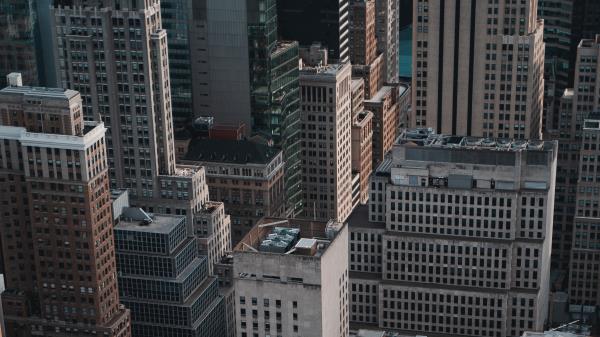 City Aerial View Street Image Wallpaper
