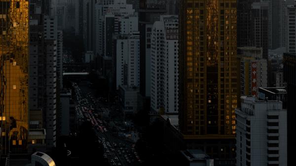 City Buildings Architecture Wall Wallpaper