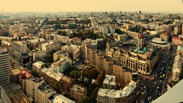 City Buildings Sky Hei Wallpaper