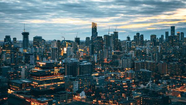 City Evening Lights wallpaper