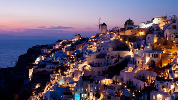 City Resort Sunset wallpaper