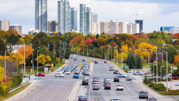 City Skyscrapers Road wallpaper