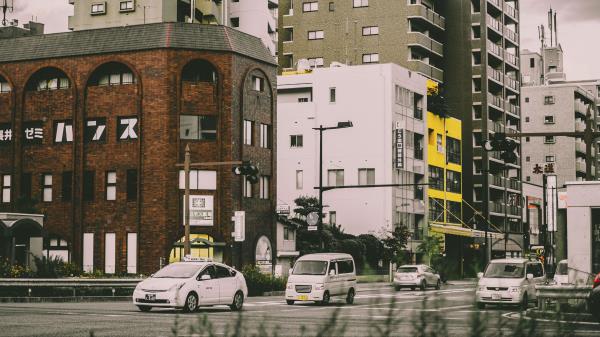 City Street Cars Traffic wallpaper