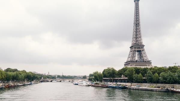 Eiffel Tower Paris France River Architecture wallpaper