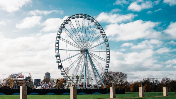 Ferris Wheel Attraction Park Wallpaper