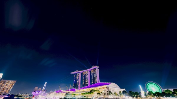 Night City City Lights Architecture Wallpaper