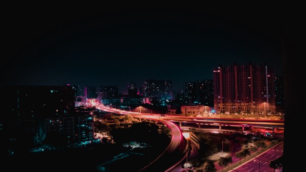 Night City City Lights Night Wallpaper