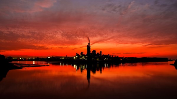 Night City Sunset Sky wallpaper