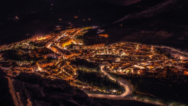 Night City Top View City Lights wallpaper