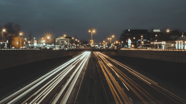 Road Bridge City Light wallpaper