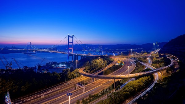 Road Bridge Coast wallpaper