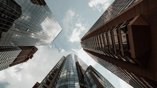 Skyscraper Building Bottom View wallpaper