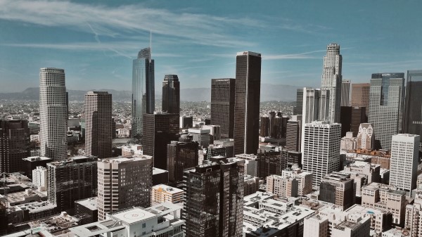 Skyscrapers Buildings Top View Image wallpaper