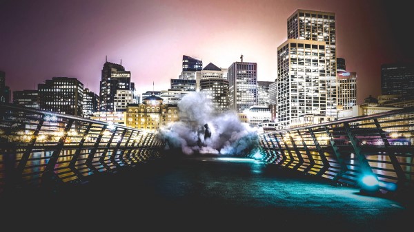 Smoke City Man wallpaper