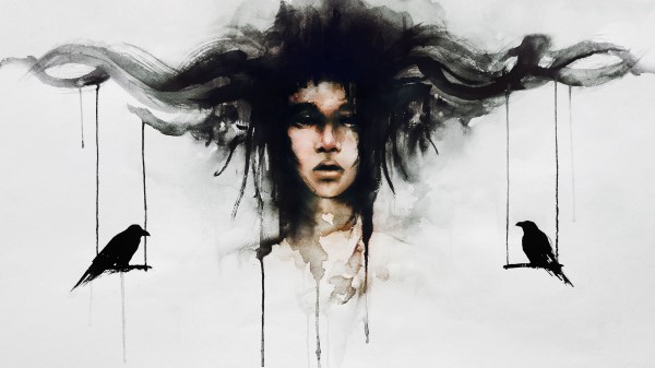 Art Face Bird Fantasy Imagination Wallpaper