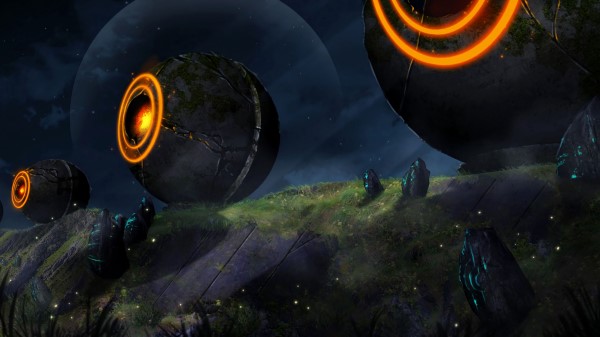 Ball Circles Glow Wallpaper