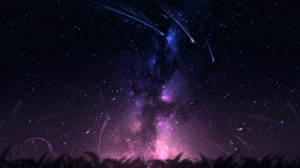 Comets Stars Space Wallpaper