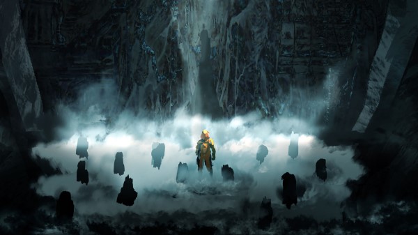 Cyborg Cave Stones wallpaper