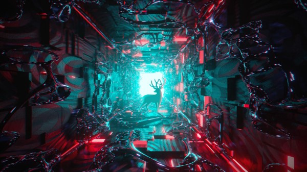 Deer Tunnel Light Wallpaper