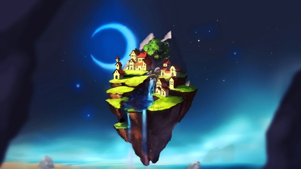 Fantasy Island City wallpaper