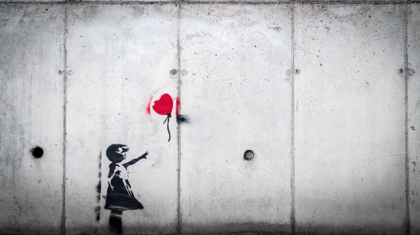 Graffiti Child Balloon wallpaper