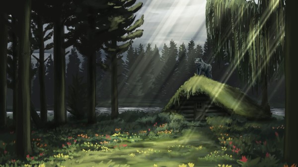 Hut Wolf Rays wallpaper