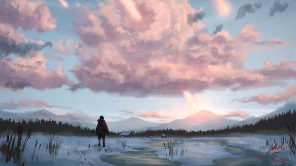 Loneliness Alone Winter Wallpaper