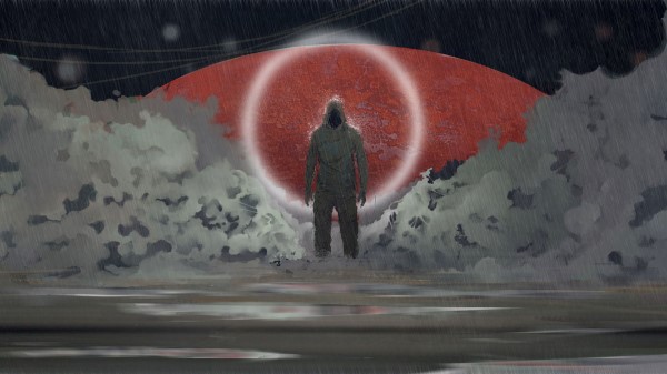 Silhouette Demon Art wallpaper