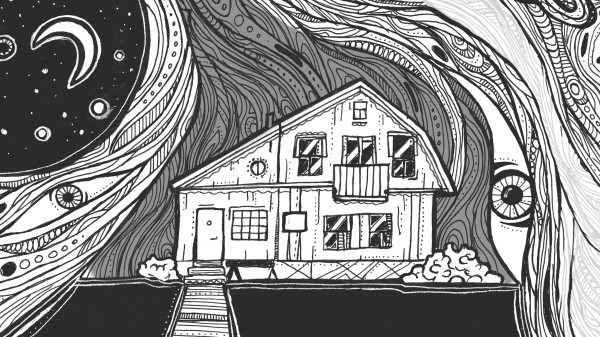 Silhouettes Couple Kiss wallpaper