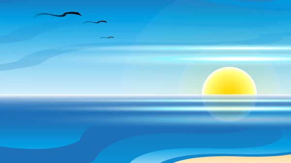 Sun Sea Lines wallpaper