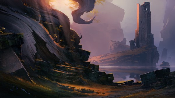 Tower Building Ruins wallpaper