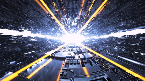 Tunnel Light Rays wallpaper